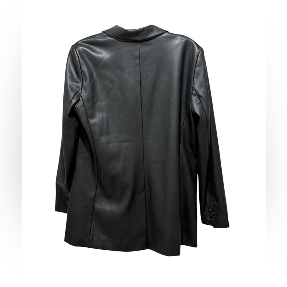 NWT. Loft, faux leather jacket in black. Size 14. - Picture 2 of 10